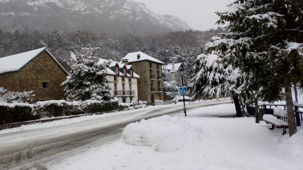 Temporal de nieve en la provincia de Huesca