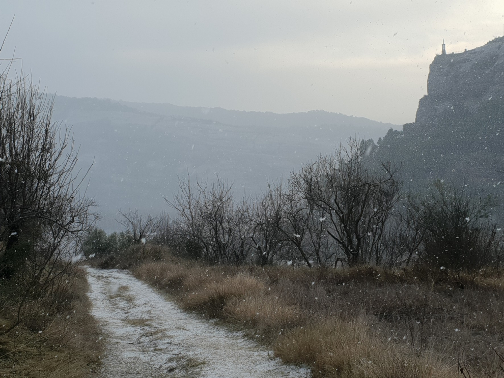 El temporal en el Alto Aragón este lunes 28 de enero