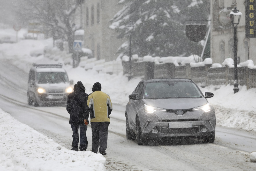 El temporal en el Alto Aragón este lunes 28 de enero