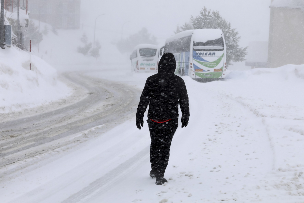 El temporal en el Alto Aragón este lunes 28 de enero