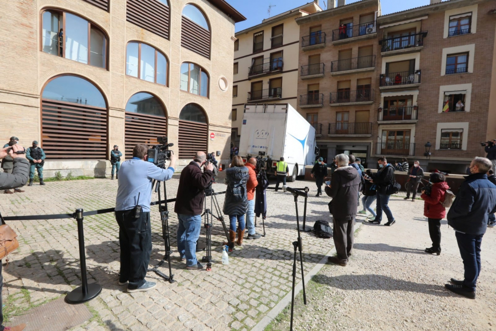 Llega a Barbastro el último lote de arte sacro