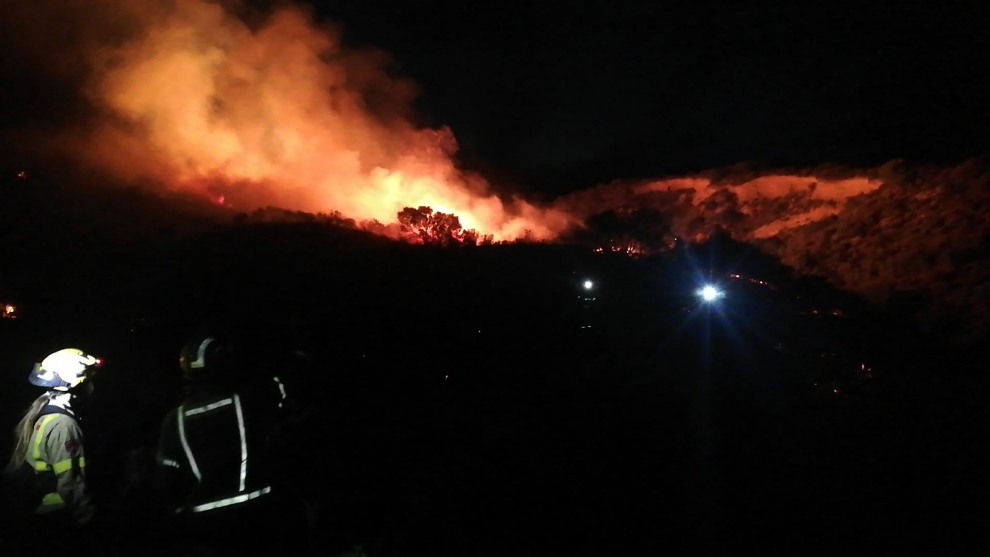 El fuego comenzó en el municipio leridano y se extendió a la Litera