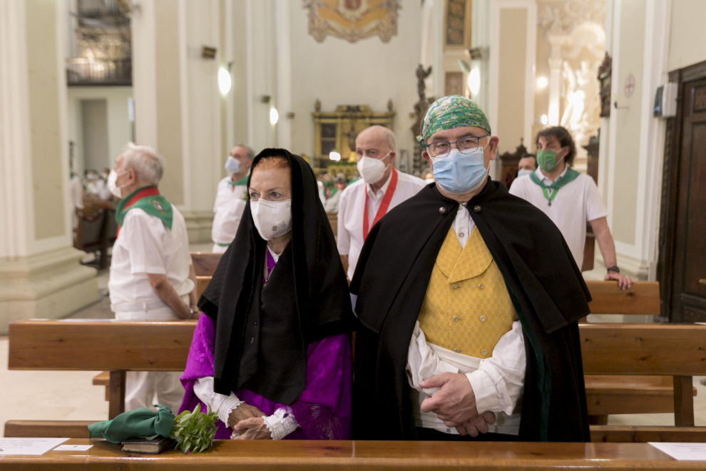 No fiestas de Huesca. Misa de San Lorenzo con el Obispo /10-08-2021 / Foto Rafael Gobantes[[[DDA FOTOGRAFOS]]]