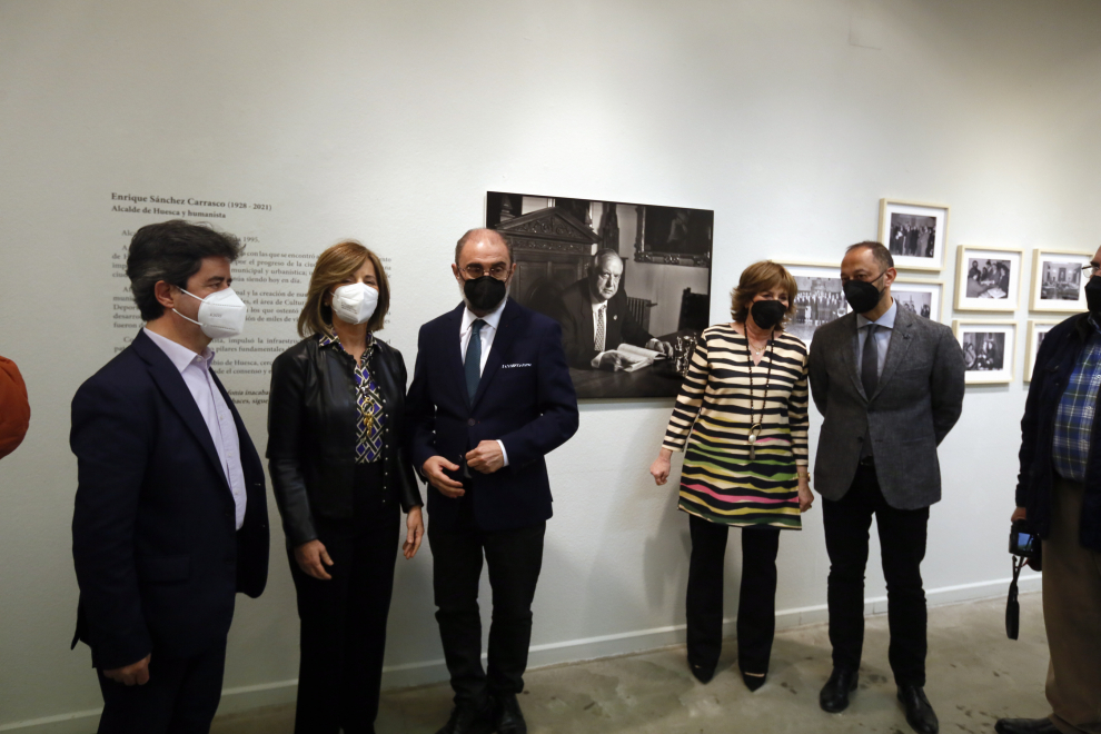 inauguración del exposición sobre el legado de su padre, Enrique Sánchez Carrasco,