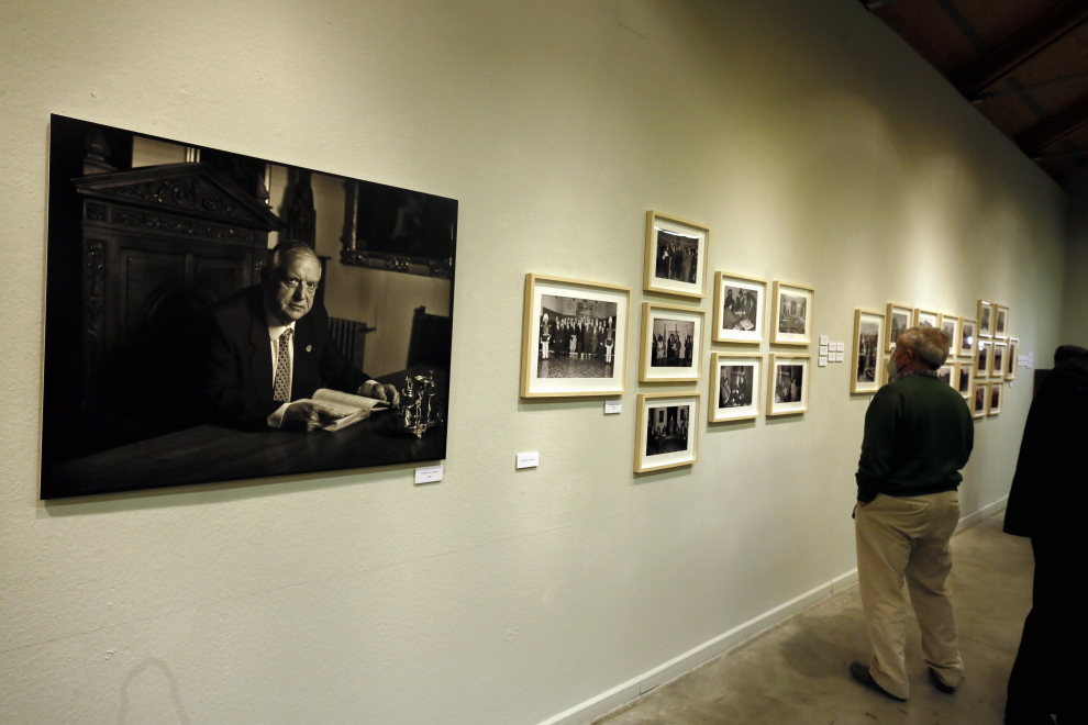 inauguración del exposición sobre el legado de su padre, Enrique Sánchez Carrasco,
