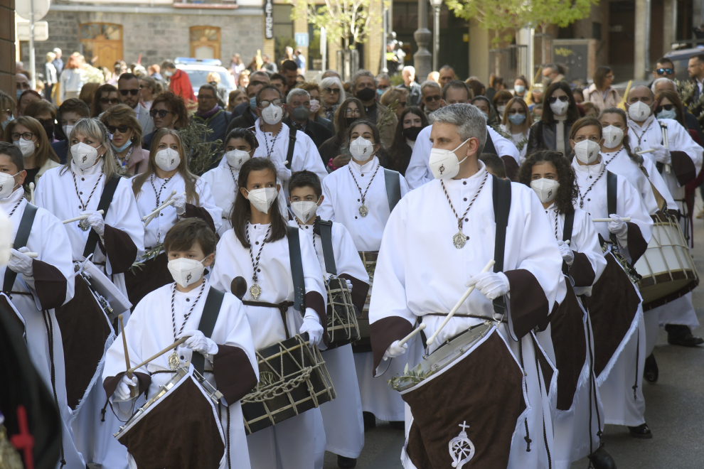 Cofrades y fieles han vuelto se han sumado al primer acto de la Semana Santa tras dos años de pandemia.