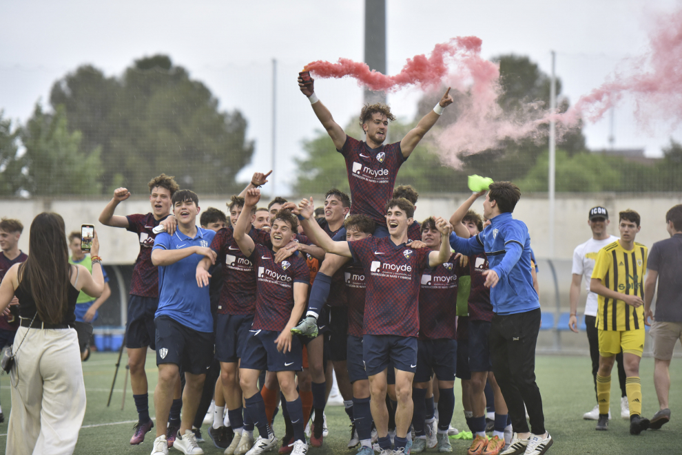 Así ha vivido el ascenso el Huesca juvenil el ascenso a División de Honor.