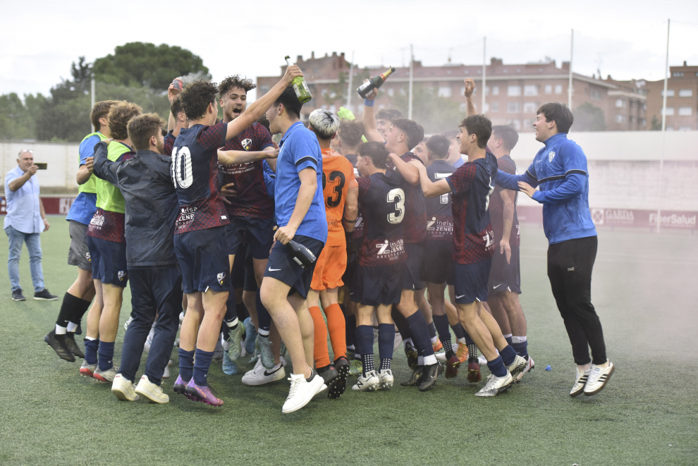 Así ha vivido el ascenso el Huesca juvenil el ascenso a División de Honor.