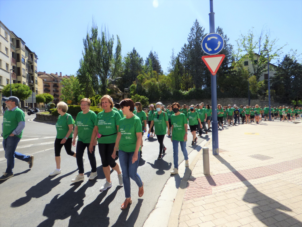 Marcha por la vida en Sabiñánigo.