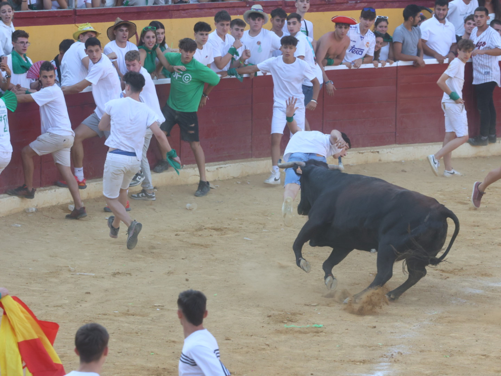 Mucha expectación en la plaza de Huesca ante otro clásico de las fiestas que vuelve.