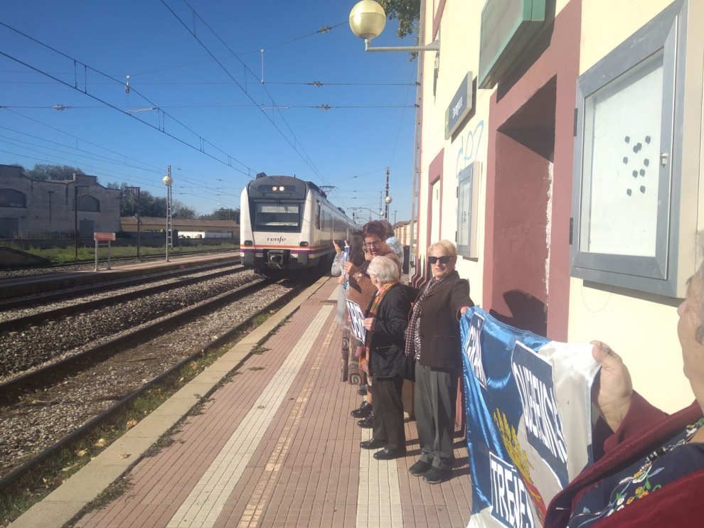 Nueva reivindicación de 'Monegros no pierdas tu tren'