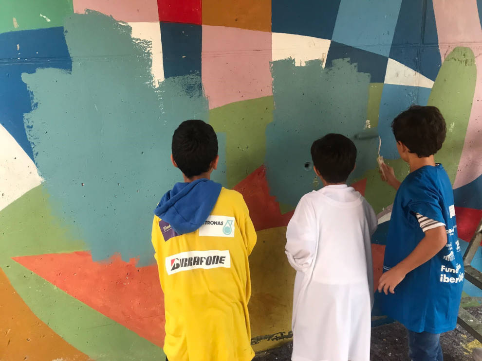 Arcadia y el colegio público oscense Pedro J. Rubio colaboran en un proyecto artístico.