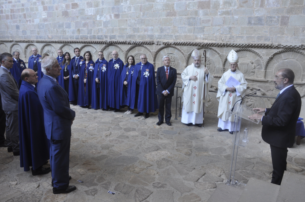 Homenaje al X Conde de Aranda en el monasterio de San Juan de la Peña