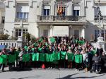 Acto por el Día Mundial contra el Cáncer en la plaza de Navarra.