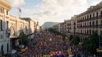 Manifestación con motivo de la Diada este domingo en Barcelona.