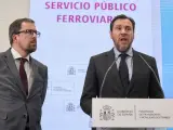 El presidente de Renfe, Raül Blanco y el ministro de Transportes y Movilidad Sostenible, Óscar Puente