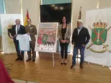 Leopoldo Carranza, Fernando Gordo, LOrena Orduna y Manolo Bara, en la presentación de La Sertoriana.