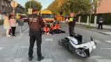 Accidente en la calle Fuente del Ibón, en Huesca