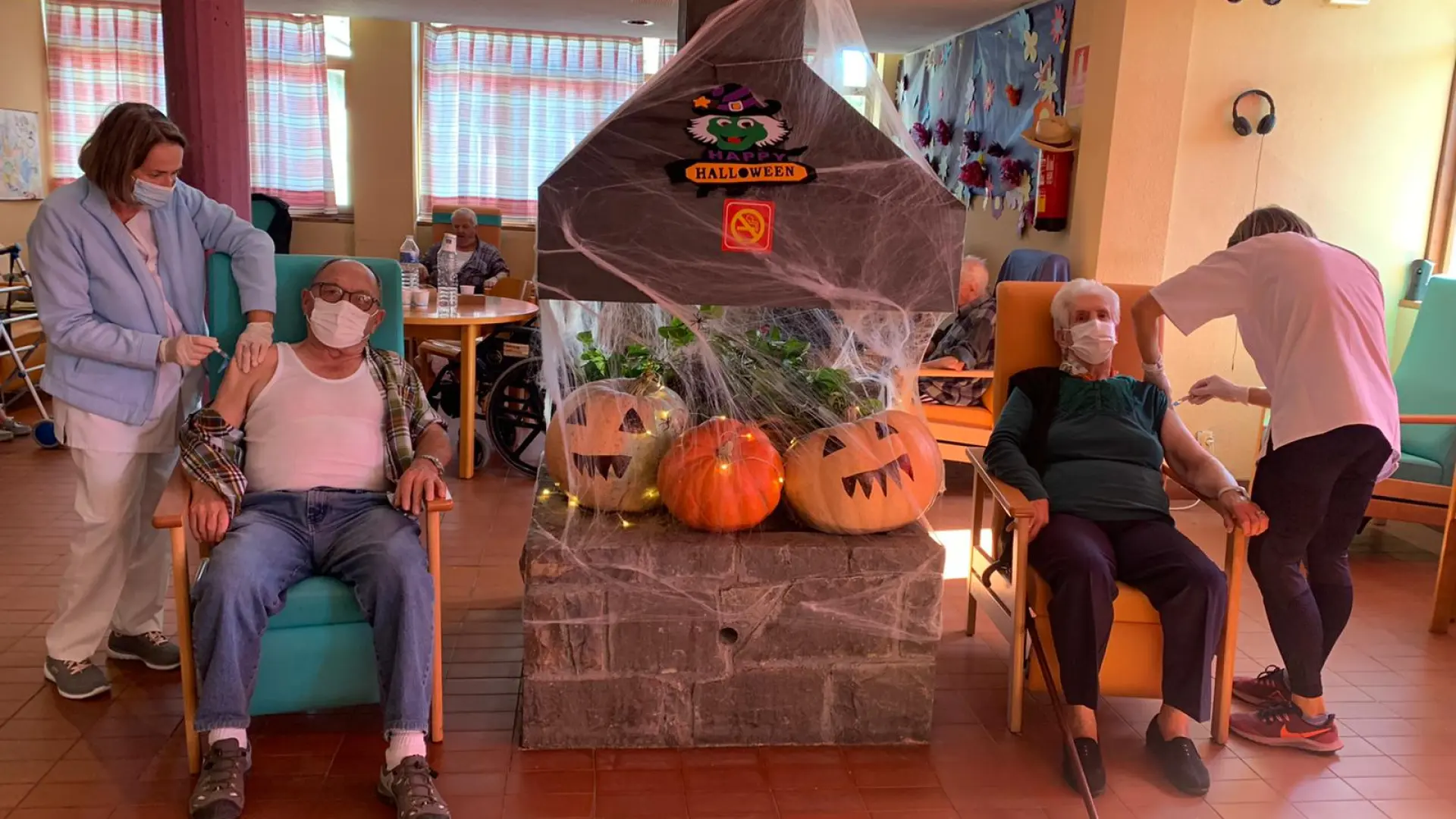 Las residencias se blindan contra el virus de la gripe