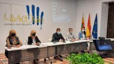 Reunión en la sede de la Comarca de la Ribagorza en Graus.