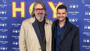 Juanjo Javierre y Nacho Moya, en el estreno del filme en Madrid.