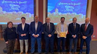 El Consejo Aragonés de Cámaras apoya a Aínsa en la final del concurso ‘Juntos brillamos más’