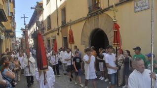 Jaca celebra la procesión de Santa Orosia en el día grande de sus fiestas patronales