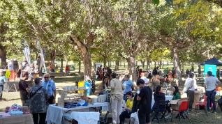 La Ferieta se celebró ayer en la zona de ocio de Castejón de Sos.