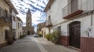 Calles de Santa Lecina, perteneciente al municipio de San Miguel de Cinca.