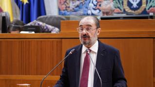 Javier Lambán, presidente del Gobierno de Aragón y secretario general de los socialistas en la comunidad.