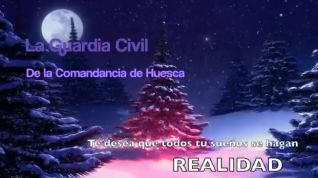 Emotiva felicitación navideña de la Guardia Civil de Huesca 2022