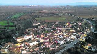 Vista aérea de la localidad de Alfántega.
