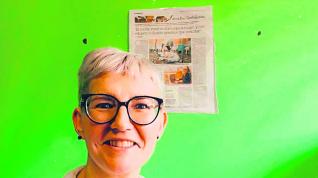 Rosa Sabes, propietaria de la empresa “Los Monegros Esquiladores”.