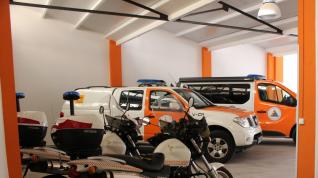 proteccion civil comarca somontano servicio El parque de vehículos y todo el material están en la nueva sede.
