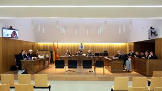 Juicio por estafa y alzamiento de bienes, este viernes en la Audiencia Provincial de Huesca.