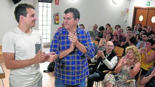 Jorge Pueyo y Joaquin Palacín, ayer, en el Comité Nacional.