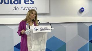 La secretaria general del PP Aragón, Ana Alós..