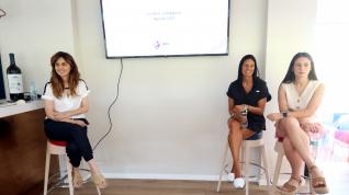 Azucena Garanto, Verónica Rodríguez y Paz Sánchez, durante la charla.