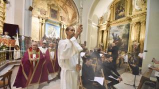 La basílica de San Lorenzo se ha llenado para este acto religioso