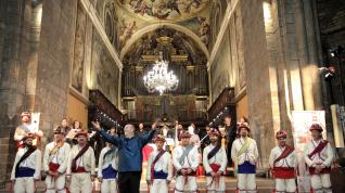 El espectáculo ¡Veniz a bailar! llenó la catedral de Jaca en el estreno de nueve obras inéditas conservadas en su archivo.