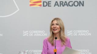 La vicepresidenta segunda y portavoz, Mar Vaquero, en rueda de prensa.