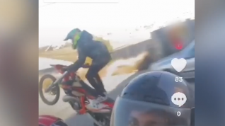 Investigan un motorista por conducción temeraria en Huesca.