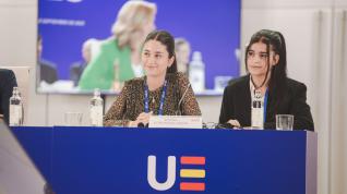 Alumnos de Bachillerato del IES Lucas Mallada participan en el evento "La UE en el aula".