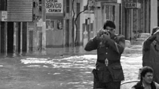 Imagen de archivo de las inundaciones en la avenida Madrid. (1)