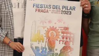 Presentación de la Fiestas del Pilar 2023 en el consistorio de Fraga.
