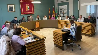 pleno diciembre (1) Pleno de diciembre del Ayuntamiento de Fraga.