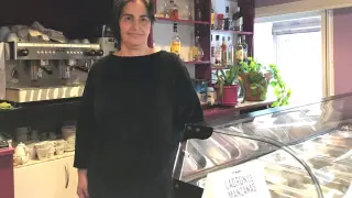María José Eneri dejó la hostelería en Jaca tras 23 años para volver a Caldearenas