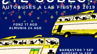 Autobuses para que los jóvenes de Monzón se desplacen a las fiestas de las localidades vecinas