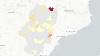 Lafortunada, en el Sobrarbe, es la zona de salud de Aragón que sumó más casos de covid este lunes.