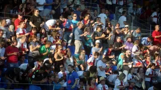 Imagen del público en El Alcoraz en un partido de la pasada temporada
